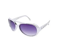 Occhiali da Elvis, occhiali stile Rockstar, anni '50, hippie, discoteca, accessori per costume di Halloween (argento)