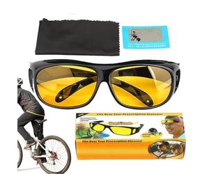 Occhiali da guida antiriflesso - di sicurezza antivento, anti abbagliamento, per guida notturna, per sabbia, tramonto, camminata, ciclismo, uomini e donne, sensibilità ottimizzata della