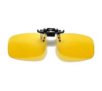 Occhiali da guida notturna con clip, con clip, antiriflesso, per guida notturna, per uomini e donne, gialli, polarizzati, visione HD, UV400, occhiali da sole anti-blu, uso notturno per guida, pesca