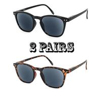Occhiali Da Lettura Con Lenti Ingrandite Tinti Square Frame Sun Reader RE228