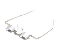 Occhiali da lettura con prisma per letto - Occhiali da lettura orizzontali e rilassati | Occhiali da lettura ad alta definizione per leggere o guardare la TV sdraiati, argento, Consulte la descripción