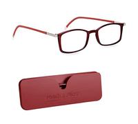 Occhiali da lettura da uomo e donna, occhiali da lettura per videogiochi, computer e protezione dello schermo digitale, montatura piatta pieghevole super sottile, colore nero, Read Optics da +0,0 a