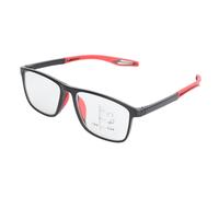 Occhiali da lettura leggeri a messa a fuoco multipla blu, +150, nero e rosso