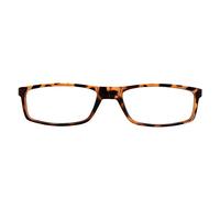 Occhiali da lettura magnetici Slastik Doku 006 (L'Avana) con connessione frontale - Occhiali da lettura pieghevoli con stanghette regolabili e fascia flessibile - astuccio morbido inclusi+2.00