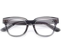 Occhiali da Lettura per Uomo E Donna, Montatura Nera per Occhiali Nerd retrò, Comoda Cerniera A Molla, Grigio Rosa Tr90 Lettore Flessibile 1.0 1.5 2.0 2.5 3.0 3.5, Grey, 1 x
