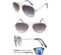 Occhiali Da Lettura Progressive Multi Focus Pilot Unisex RE143 3 Punti Di Forza