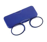 Occhiali da Lettura Senza Astine, Occhiali da Lettura Mini, Lettore di Naso a Clip per Uomini e Donne, Occhiali da Lettura Flessibili Portatili Antiscivolo, Occhiali da Lettura per viaggiare (Blu)
