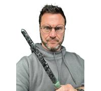 Occhiali Da Mago E Bacchetta Magica LED Per Nerd Costume Fantasia