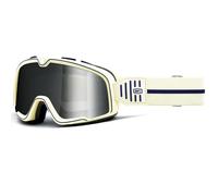 Occhiali da moto 100% BARSTOW ARMO con plexiglass argento