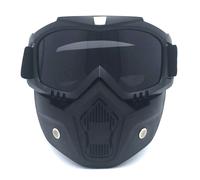 Occhiali da moto con maschera protettiva rimovibile per motociclista e cavaliere