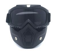 Occhiali da Moto con Maschera Protettivi Rimovibili per Motociclista Equitazione