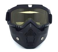 Occhiali da Moto con Maschera Protettivi Rimovibili per Motociclista Equitazione