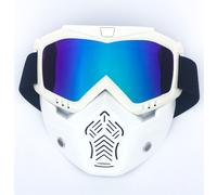 Occhiali da Moto con Maschera Protettivi Rimovibili per Motociclista Equitazione