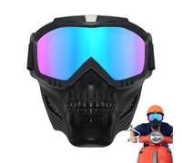 Occhiali da moto con maschera rimovibile, occhiali da sci Protettivo