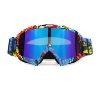 Occhiali da Moto Pittura di Graffiti Antivento per Bici MTB Motocross ATV DH MX