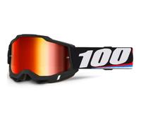 Occhiali da motocross 100% ACCURI 2 Magnus con plexiglass rosso