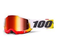 Occhiali da motocross 100% Accuri 2 TORKEN con plexiglass rosso