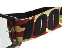 Occhiali da motocross 100% Accuri Mission con plexiglass argento