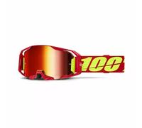 Occhiali da Motocross 100% Armatic Rosso Specchiati MTB Quad ATV Unisex