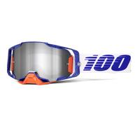Occhiali da motocross 100% Armega Lavingaad con plexiglass argentato