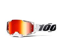 Occhiali da motocross 100% ARMEGA Lightsaber (plexi rosso cromato)