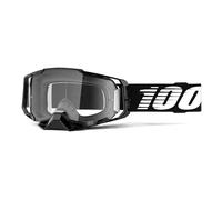 Occhiali da motocross 100% ARMEGA nero (plexi trasparente)