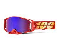 Occhiali da motocross 100% ARMEGA Nuketown con plexiglass rosso