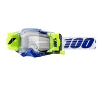 Occhiali da motocross 100% - USA Armega Forecast blu con plexiglass trasparente