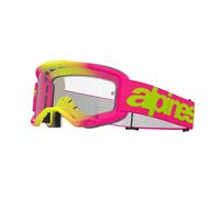 Occhiali da motocross Alpinestars Vision 5 Wordmark rosa-giallo fluo con plexi trasparente Saldi