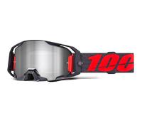 Occhiali da motocross ARmatic Toro 100% con plexiglass argentato