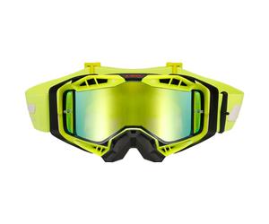 Occhiali da motocross LS2 Aura PRO nero-giallo iridium plexi
