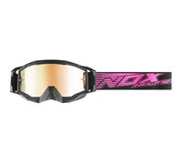 Occhiali da motocross NOX Spectre nero-rosa
