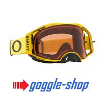 Occhiali Da Motocross Oakley Airbrake - Moto Giallo / Lente Prizm Bronzo