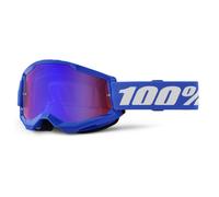 Occhiali da motocross per bambini 100% STRATA 2 blu rosso-blu plexi