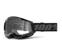 Occhiali da motocross per bambini 100% STRATA 2 nero plexi trasparente