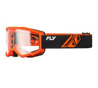 Occhiali da motocross per bambini FLY Racing Focus nero-arancio II con plexiglas trasparente