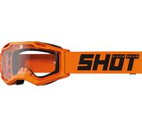 Occhiali da motocross per bambini Shot Rocket Kid 2.0 arancione (plexi trasparente)