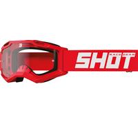 Occhiali da motocross per bambini Shot Rocket Kid 2.0 rosso (plexi trasparente)