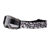 Occhiali da motocross Scorpion E24 camo con plexiglass trasparente