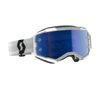 Occhiali da motocross Scott Fury CH bianchi e blu