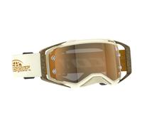 Occhiali da motocross SCOTT Prospect PRO Circuit AMP beige-marrone con plexi oro