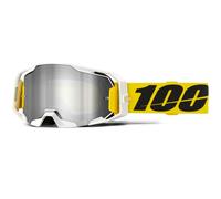 Occhiali da motocross Valera ARmatic 100% con plexiglass argentato