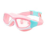 Occhiali da nuoto per bambini, anti-appannamento, protezione UV, con tappi per le orecchie collegati, senza perdite, accessori per sport acquatici