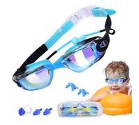 Occhiali da nuoto per bambini, occhiali da piscina antiappannamento con tappi per le orecchie, occhiali protettivi per sport acquatici, nuoto per bambini dai 2 ai 12 anni.