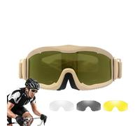 Occhiali da paintball Airsoft - Occhiali da equitazione, occhiali caldi anti-appannamento | Occhiali da ventilatore militari regolabili all'aperto Cs, occhiali di sicurezza per motoslitta e moto