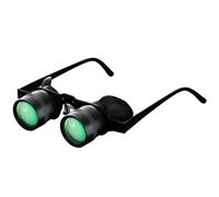 Occhiali da pesca occhiali binoculari con ingrandimento 10x binocolo da opera a mani libere con lente in vetro ottico per la visualizzazione teatri e TV Nero