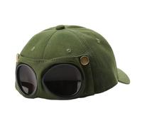 Occhiali da pilota berretti da baseball alla moda vintage unisex regolabile | Occhiali da aviazione da pilota per spiaggia, campeggio, viaggi, vacanze, strada, carnevale, parco, safari, concerti