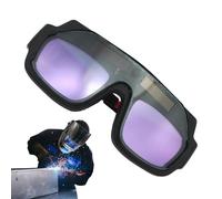 Occhiali da saldatura auto oscuranti, lenti antigraffio per saldatura, resistenti agli spruzzi e ai graffi, colore reale, per lavorazione del legno, lavori di rettifica e taglio al plasma