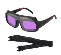 Occhiali da saldatura automatici scuri, anti riflesso, ad archi argon, occhiali protettivi per gli occhi, con cinghie