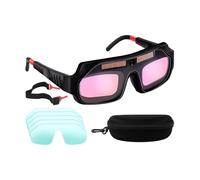 Occhiali da saldatura - Occhiali saldatore | Specifiche regolabili di saldatura ad attenuazione automatica | Spectacles di attenuazione automatica | Scudo facciale ventilato resistente ai raggi UV per